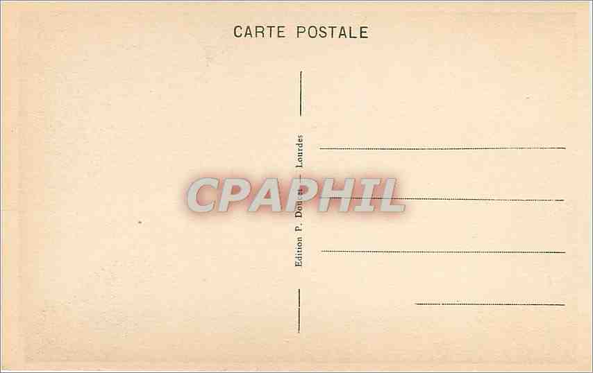 CPA Cauterets Le Pont d'Espagne  — Rückseite