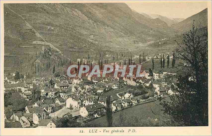 Luz — Vue générale — Edition P. Douardes, Lourdes - Recto