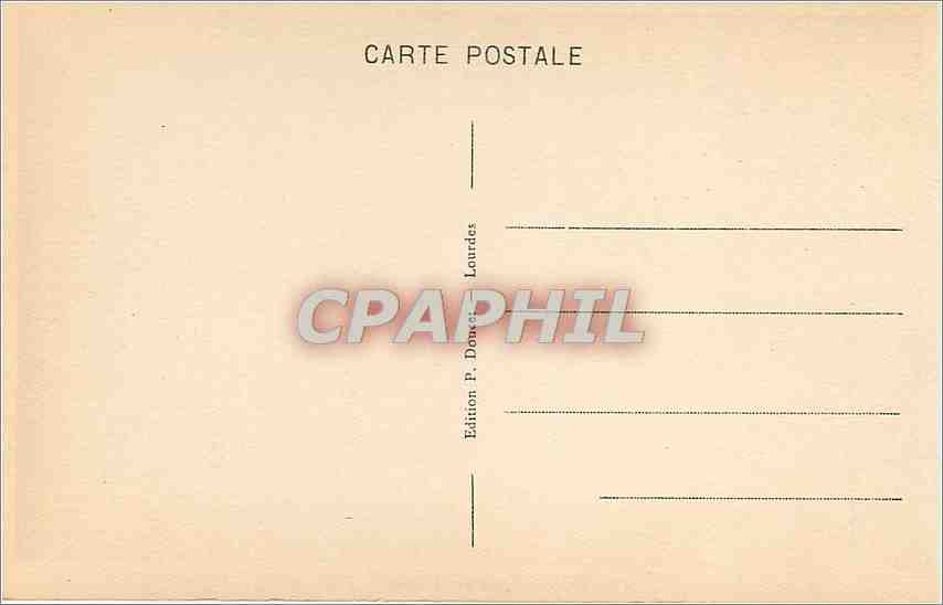 CPA Luz Eglise des Templiers  — Verso