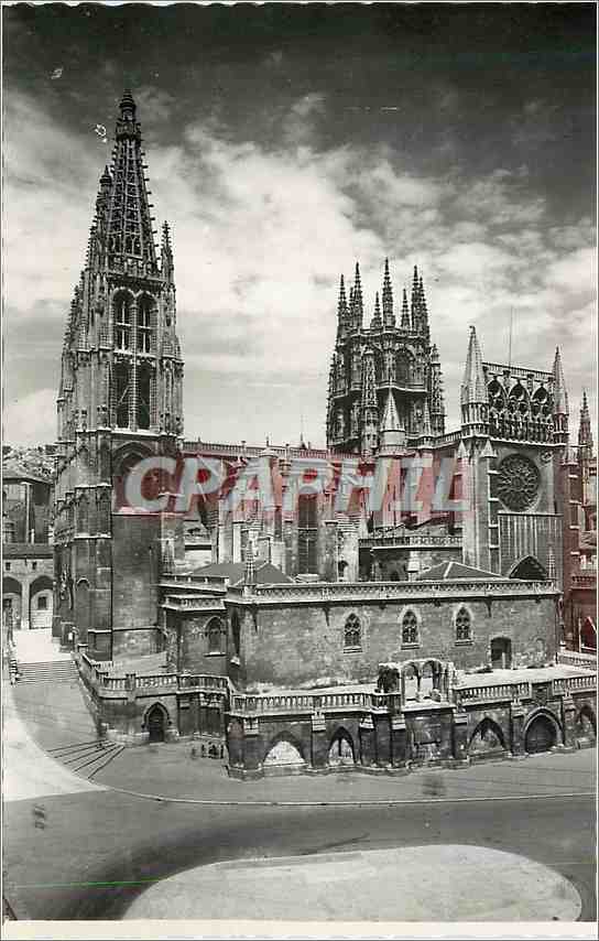 CPA Burgos Cathedrale Facade sur le sud 