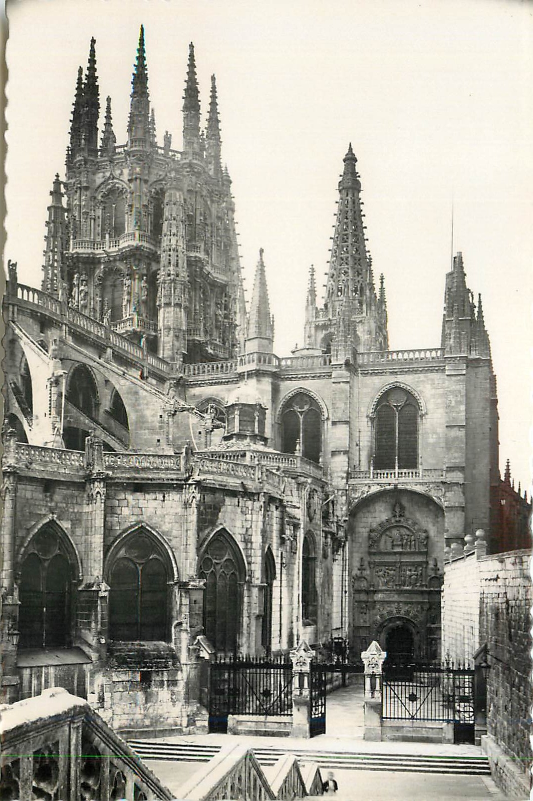 CPA Burgos Cathedrale Porte de la Pellejeria 