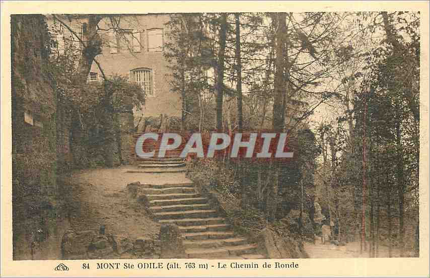 CPA Mont Ste Odile Le Chemin de Ronde 