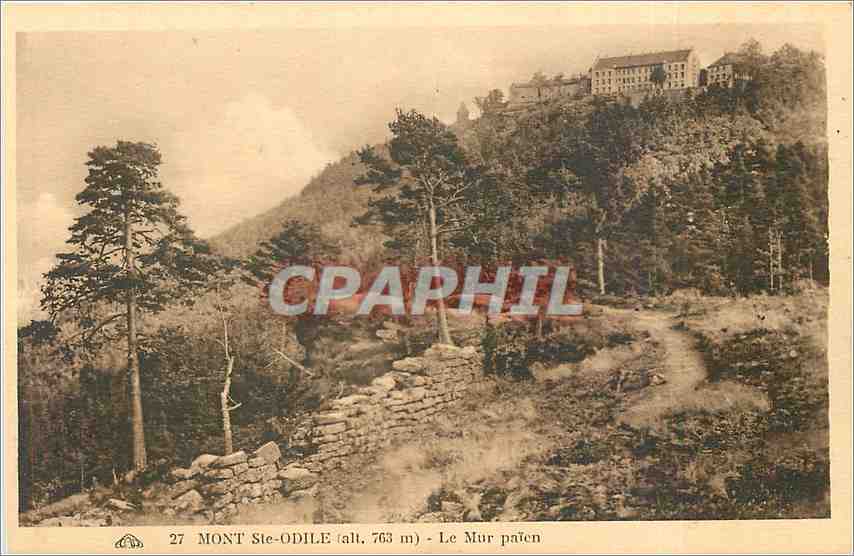 CPA Mont Ste Odile Le Mur Paien 
