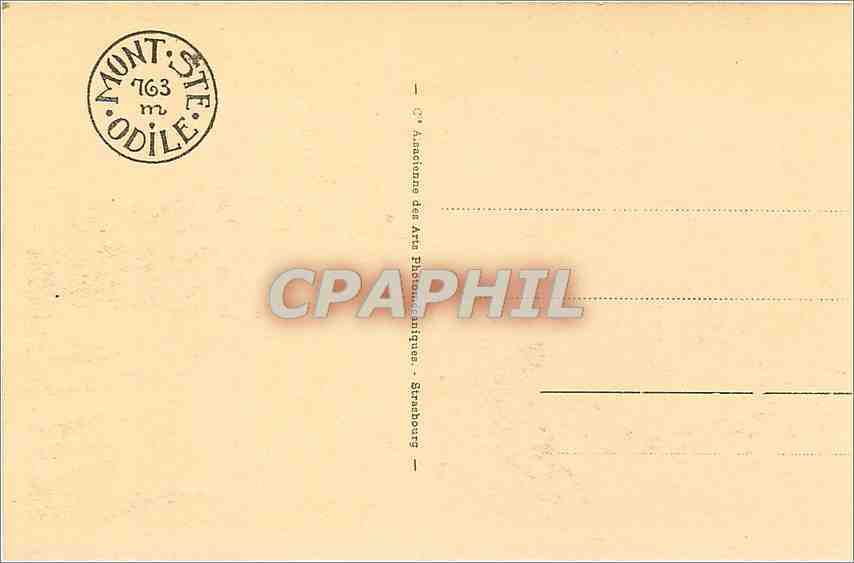 CPA Mont Ste Odile La gran le Cour  — Rückseite