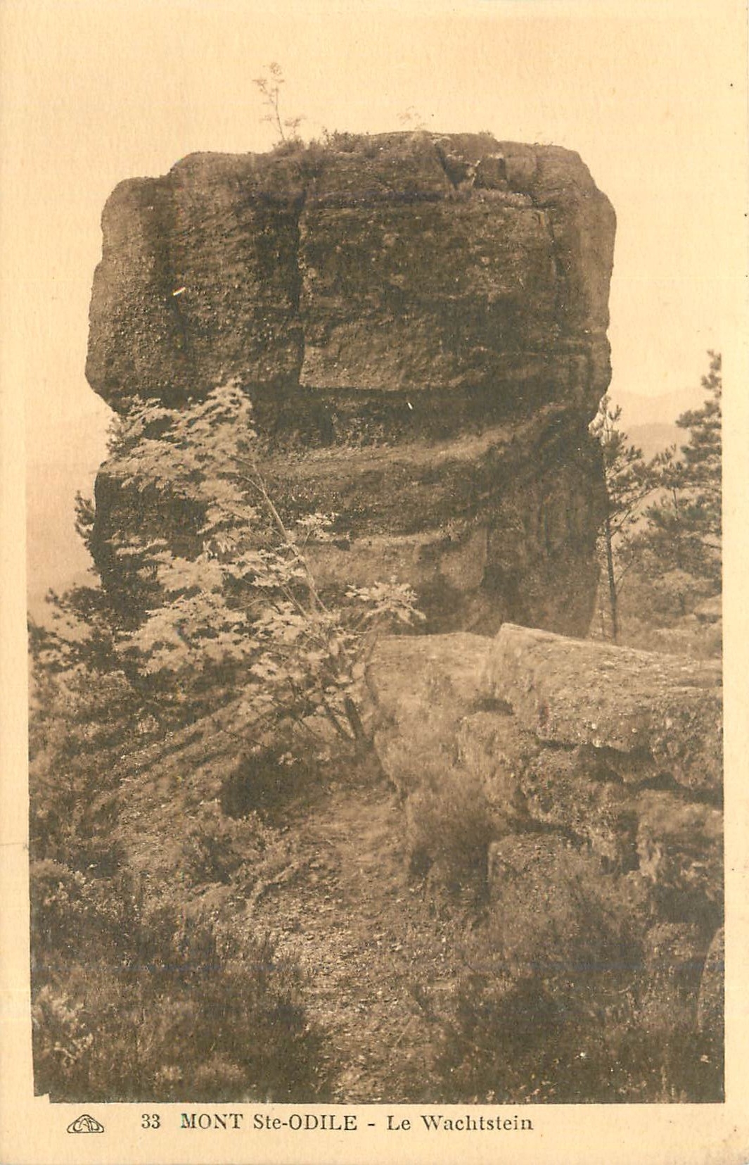 CPA Mont Ste Odile Le Wachtstein 