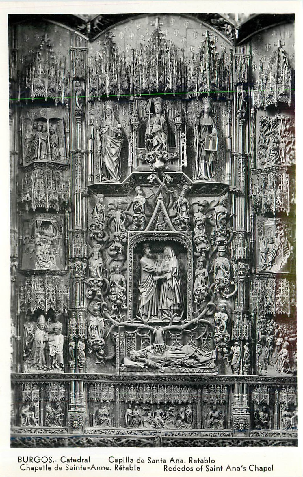 Burgos - Cathédrale, Chapelle de Sainte-Anne, Retable