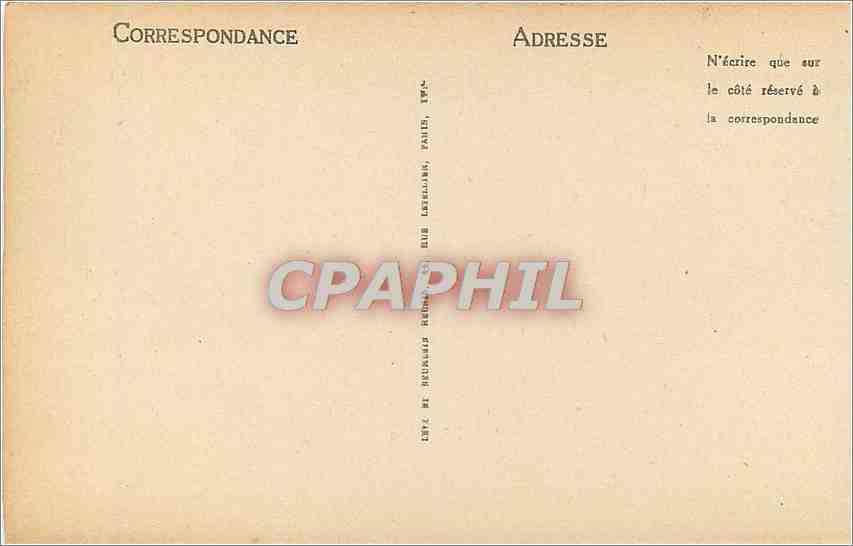 CPA Ancienne Abbaye de Jumieges La Grande Nef ND  — Rückseite