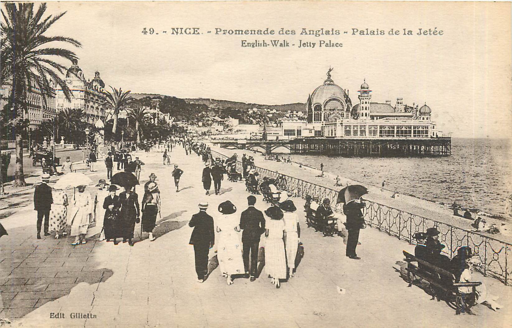 CPA Nice Promenade des Anglais Palais de la Jetee 