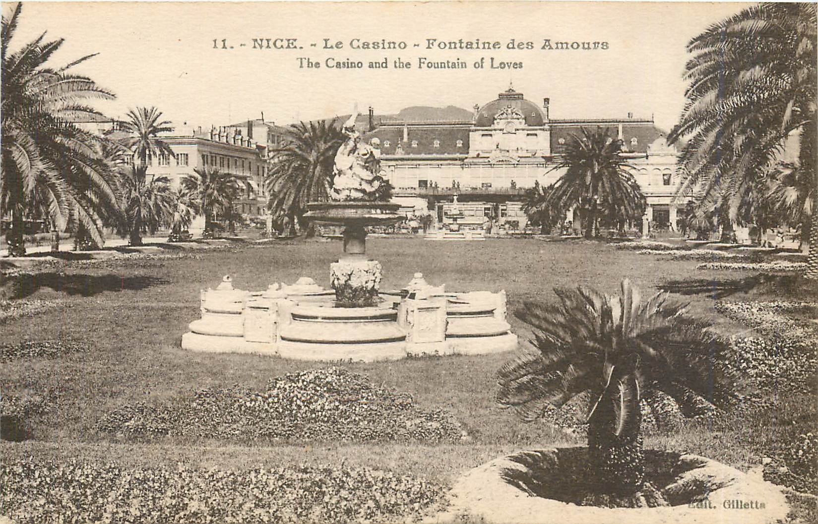 CPA Nice Le Casino Fontaine des Amours 