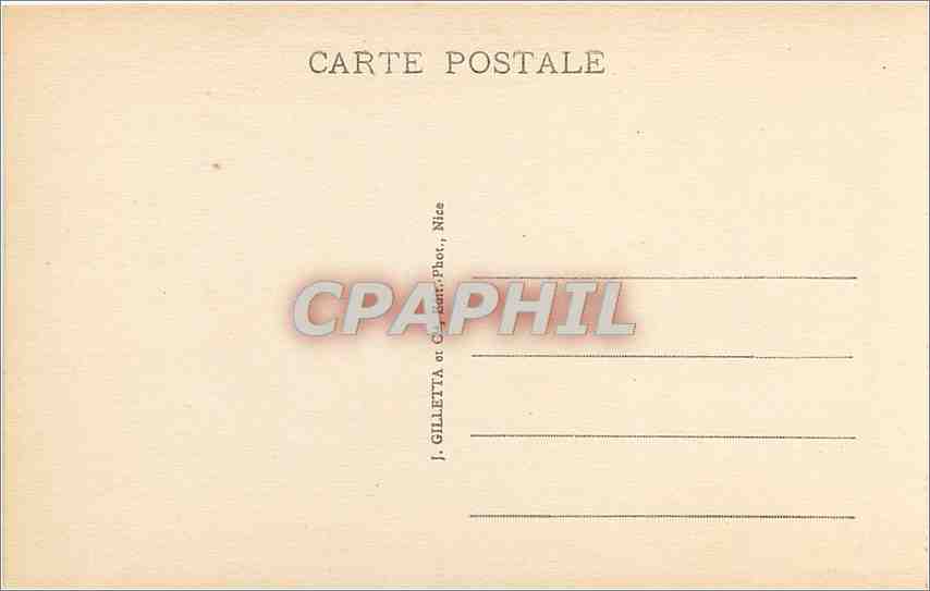 CPA Beaulieu Vue generale et Saint Jean Cap Ferrat Vue prise de la Nouvelle Corniche  — Verso