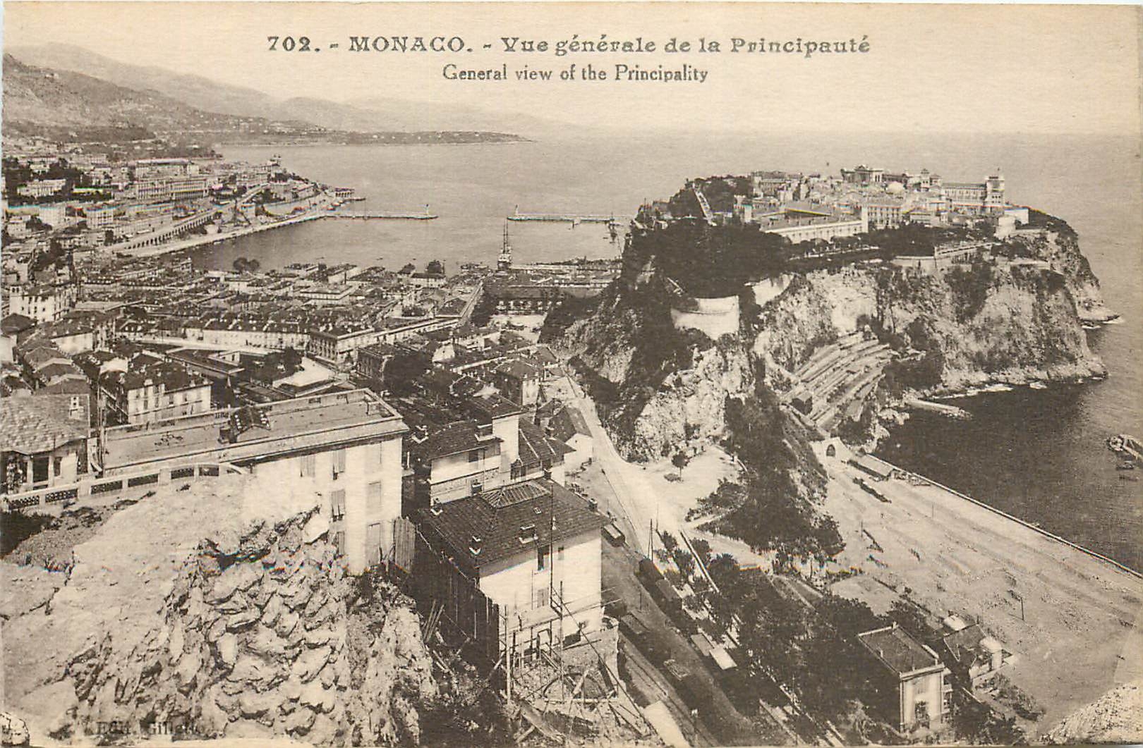 CPA Monaco Vue generale de la Principaute 