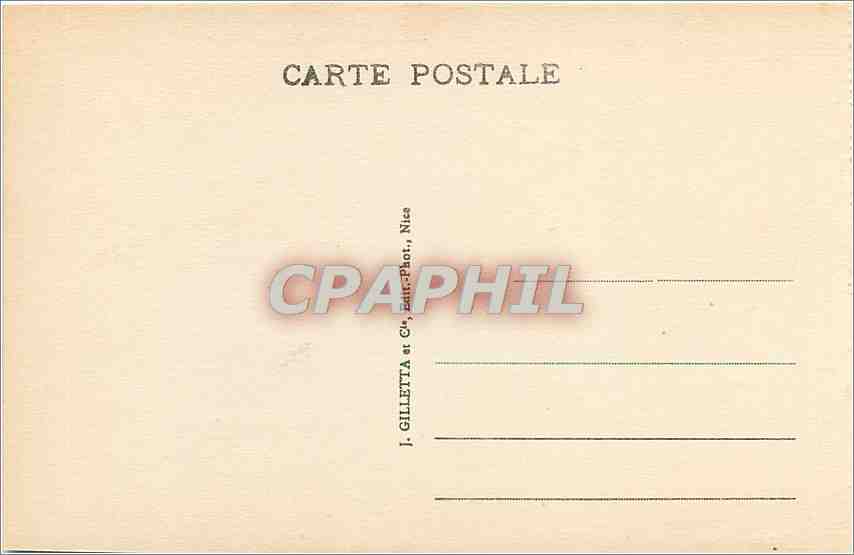 CPA Monaco Vue generale de la Principaute  — Rückseite