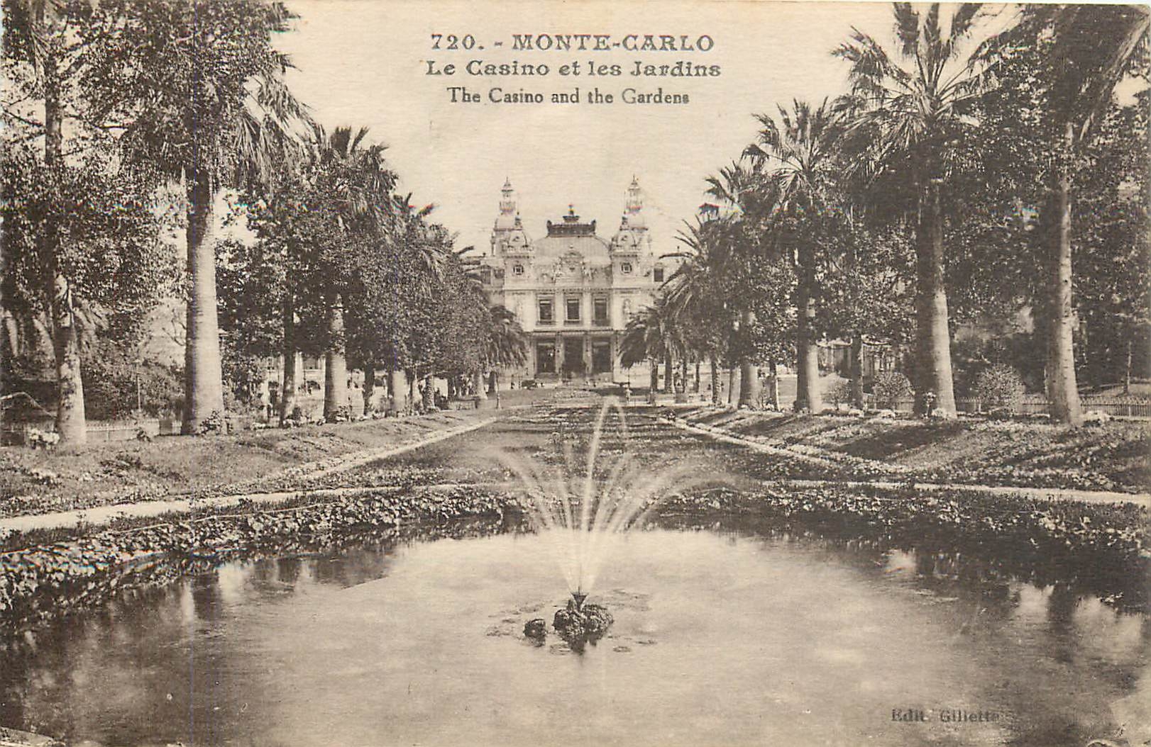 CPA Monte Carlo Le Casino et les Jardins 