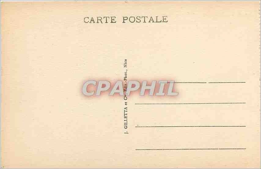 CPA Menton Pont et Ravin St Louis Frontiere  — Rückseite