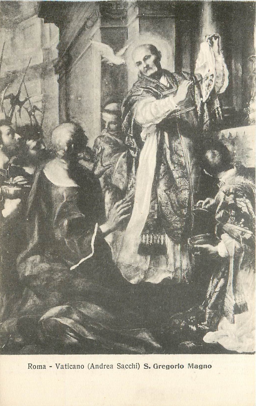 CPA Roma Vaticano Andrea Sacchi S Gregorio Magno 