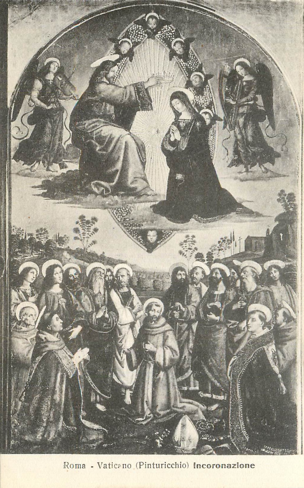 CPA Roma Vaticano Pinturicchio Incoronazione 