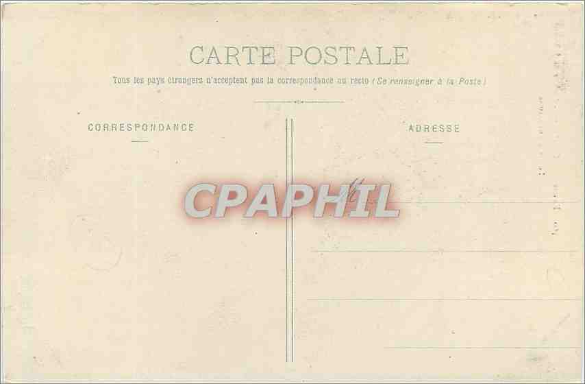 CPA Environs de Cherbourg Le Nez de Jobourg Sortie d'Une Grotte  — Rückseite