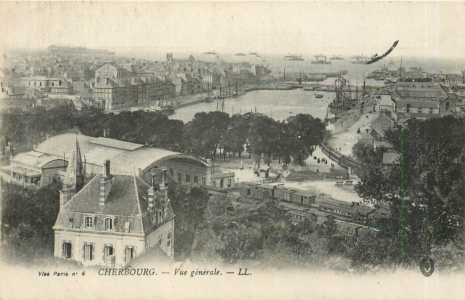 Cherbourg — Vue générale — LL. — Vues Paris n° 6
