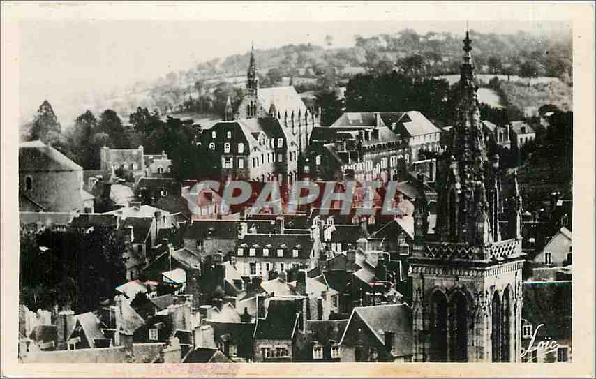 Avranches — Vue panoramique sur Église Saint-Sauveur et Carmel — Édition Rennes