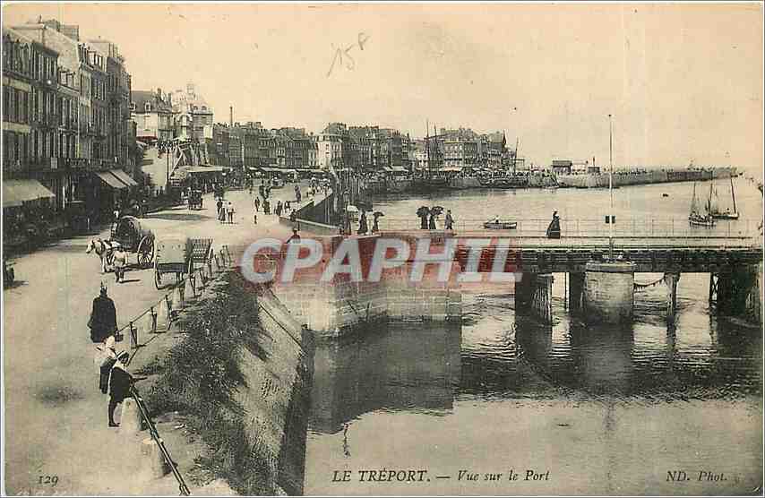CPA Le Treport Vue sur le Port 