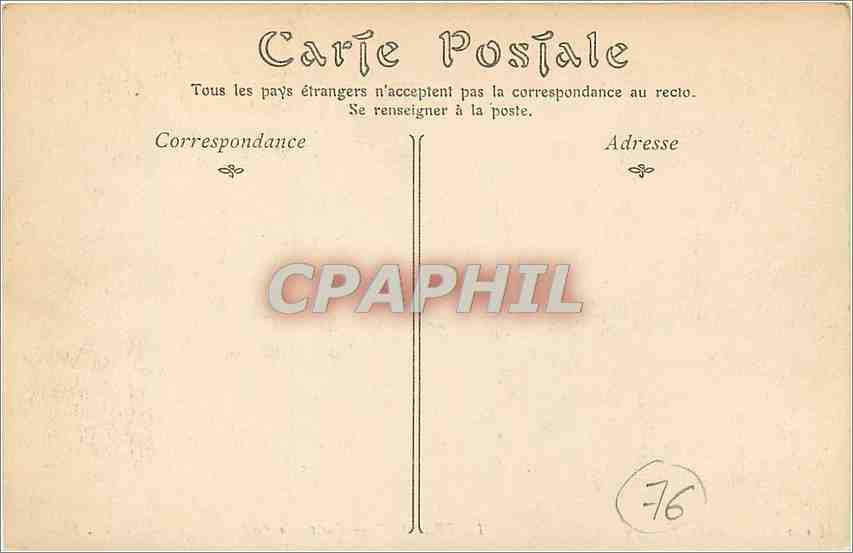 CPA Le Treport Vue sur le Port  — Rückseite