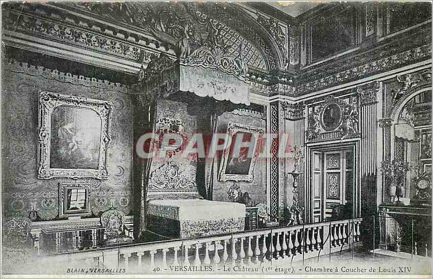 CPA Versailles Le Chateau Chambre a Coucher de Louis XIV 