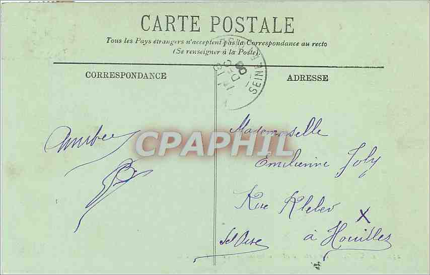 CPA Rouen La Cote Sainte Catherine Bateaux — Rückseite