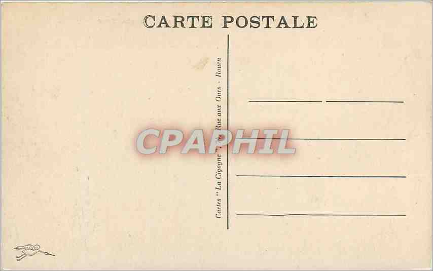 CPA Rouen Vue generale prise du Transbordeur Bateaux — Verso