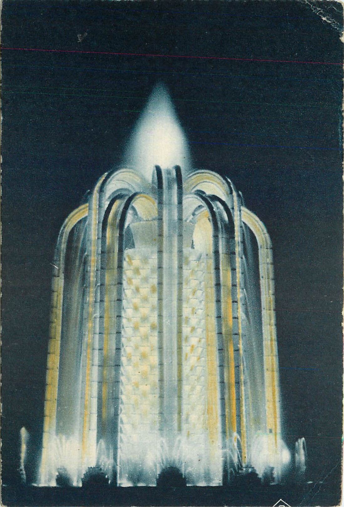 CPA Fontaine Lumineuse Le Cactus Paris Exposition