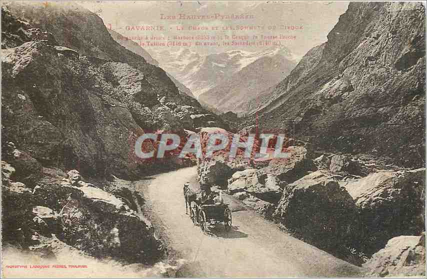 CPA Gavarnie Le Chaos et les Sonnets de Cirque 
