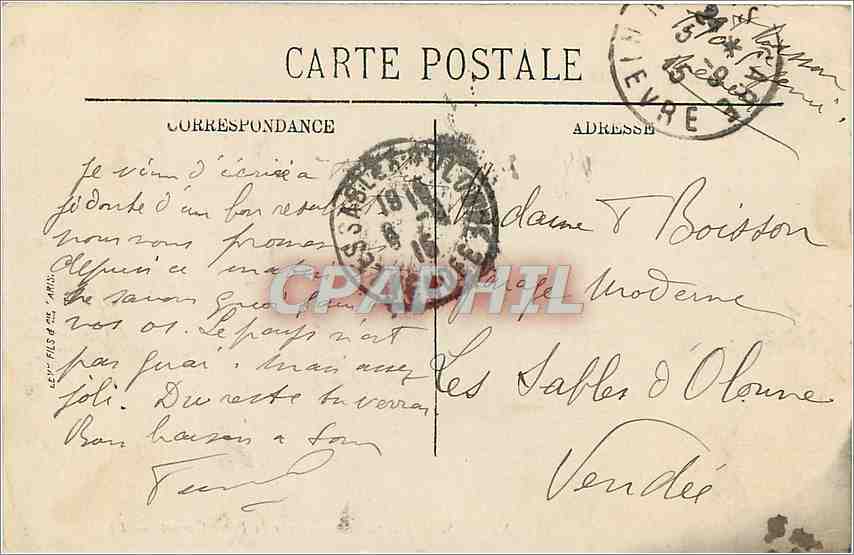 Nevers — Vue panoramique sur la Place Carnot — LL — Rückseite