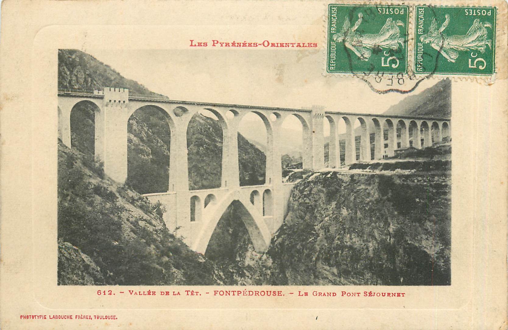 CPA Vallee de la Tor Fontpedrouse Le Grand Pont Sejournet 