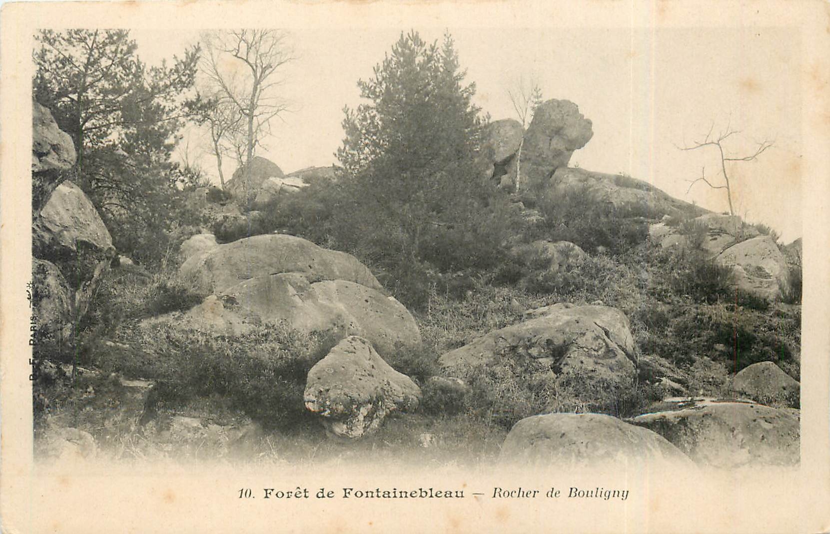 Foresta di Fontainebleau — Rocca di Bou ligny — P. F. Paris, n. 10