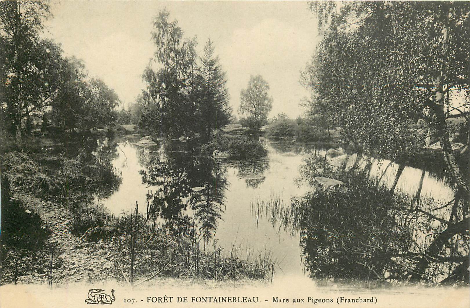 Forêt de Fontainebleau — Mare aux Pigeons (Franchard) — Publisher Franchard, no. 107