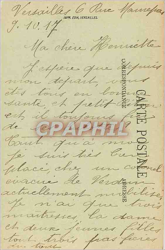 Parc de Versailles — Flotille du Canal — Éditeur : Imp. Edia, Versailles, n° 180 — Reverso