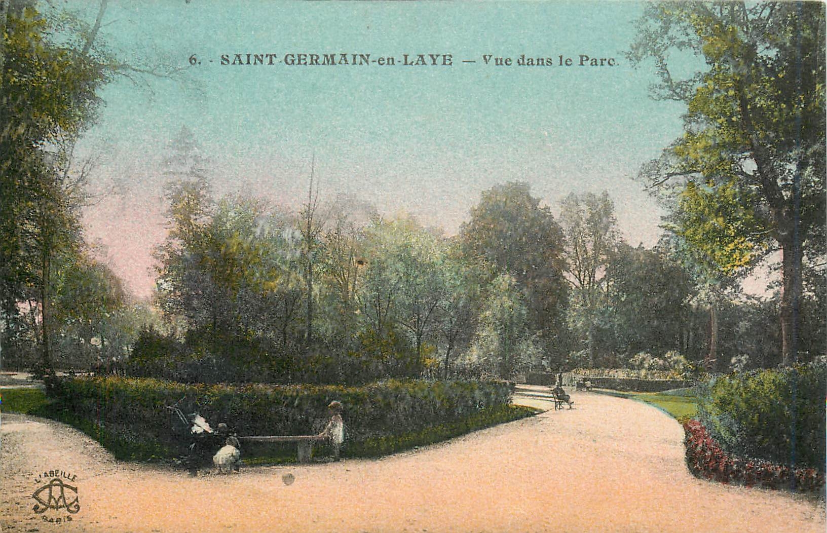 CPA Saint Germain en Laye Vue dans le Parc 