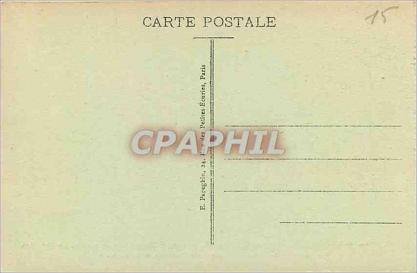 CPA Parc de Versailles La Colonnade de Mansart et l'Enlevement de Proserpine  — Rückseite
