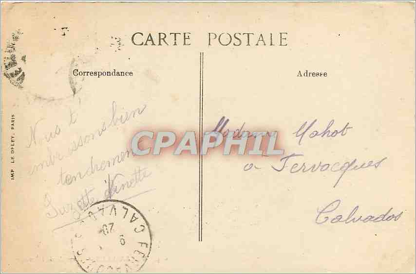 CPA Versailles Temple de l'Amour  — Verso