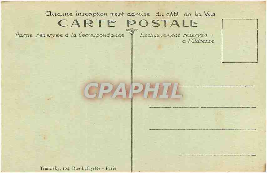 CPA Paris la Tour Eiffel Bateau Peniche — Rückseite