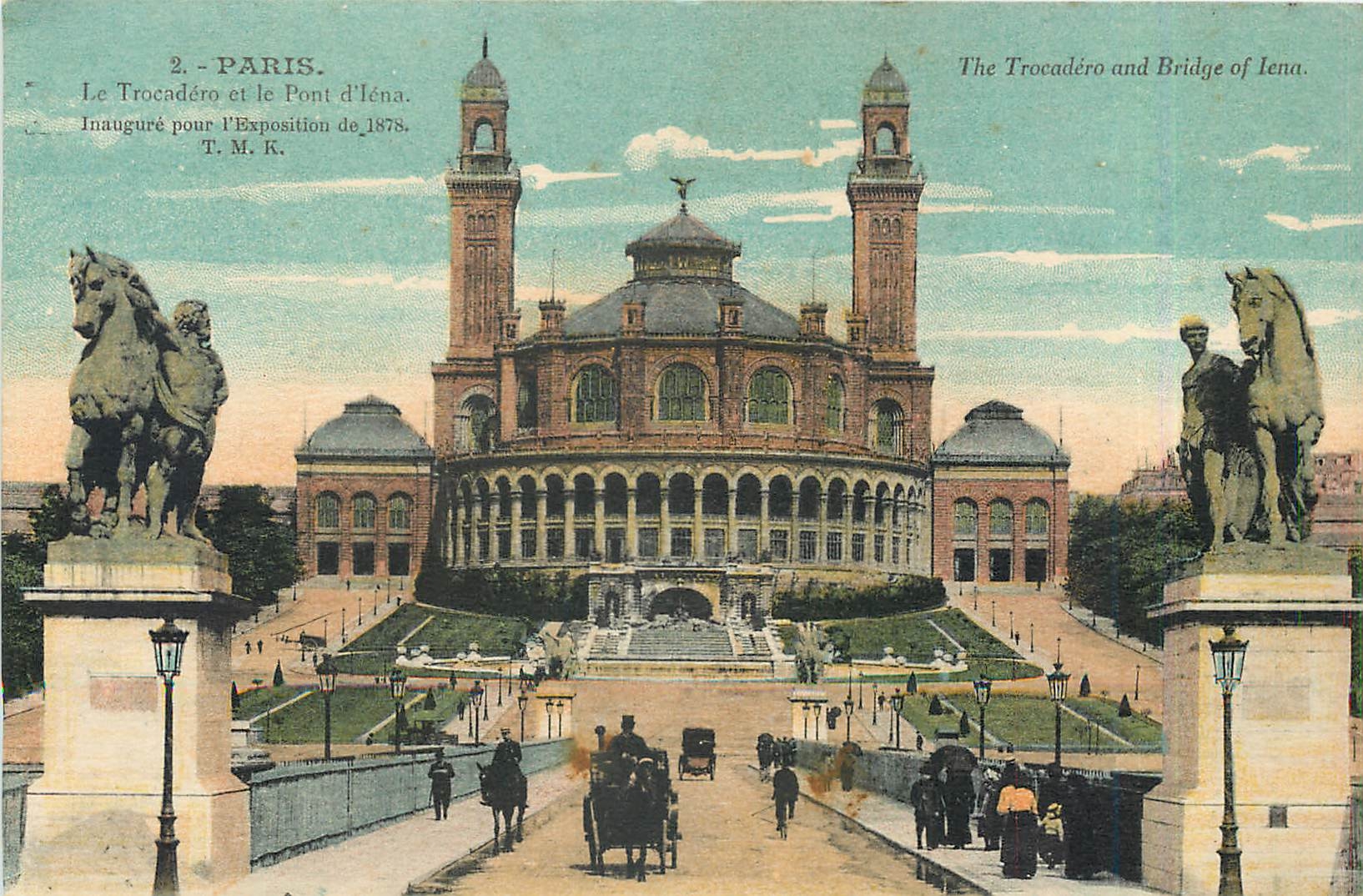 CPA Paris Le Trocadero et le Pont d'lena 