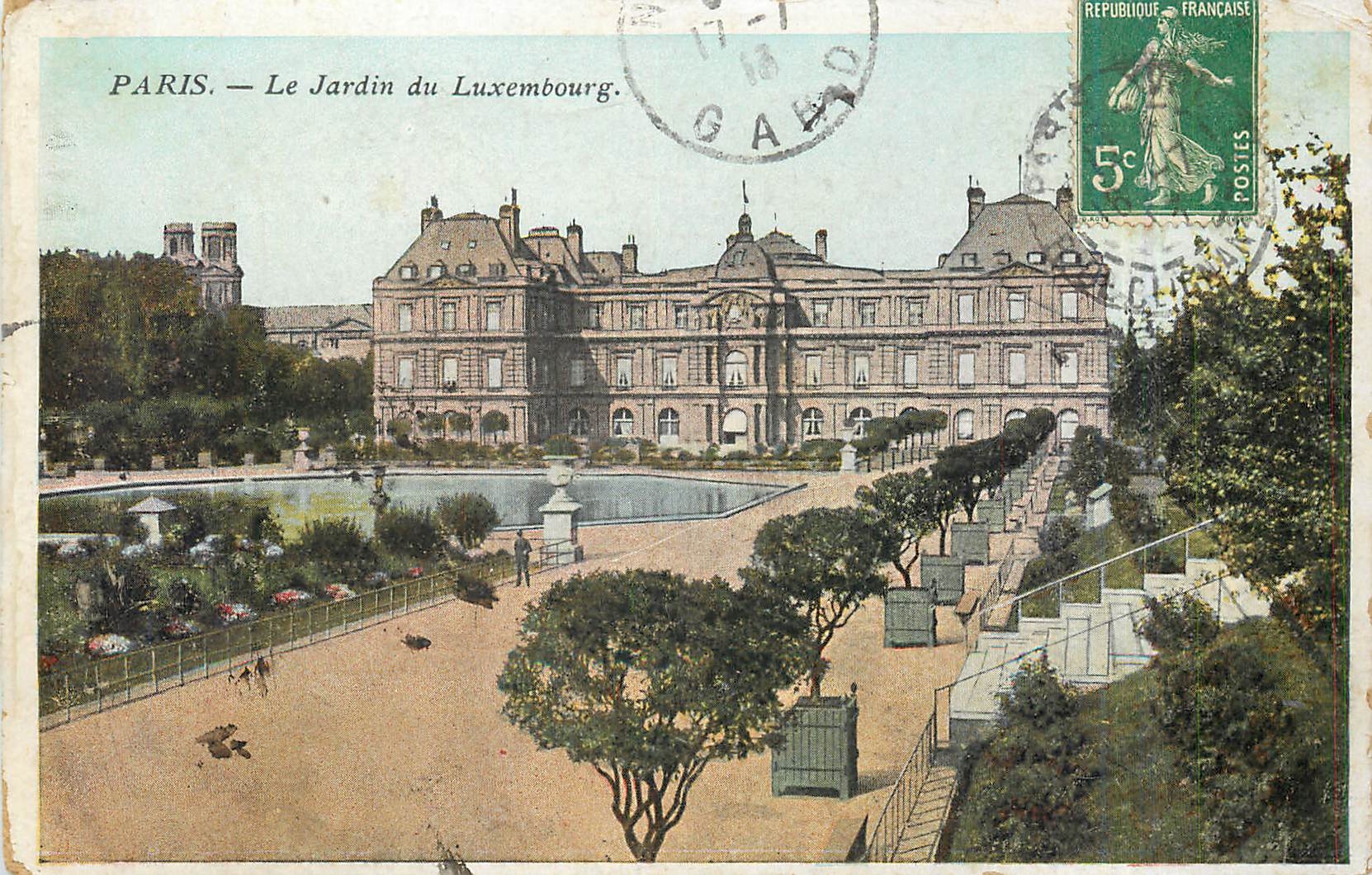 CPA Paris Le Jardin du Luxembourg 