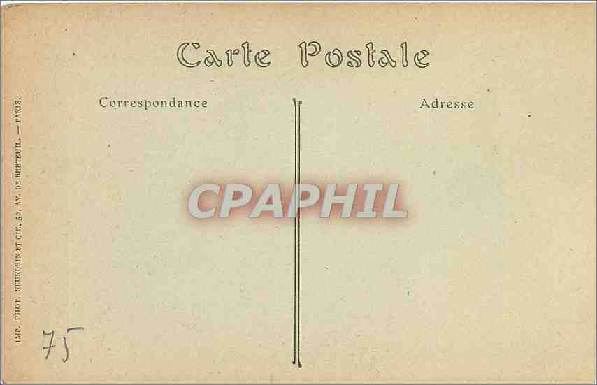 CPA Paris La Grande Roue  — Rückseite