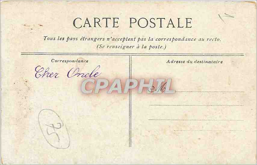 CPA Paris Le Conservatoire des Arts et Metiers  — Rückseite