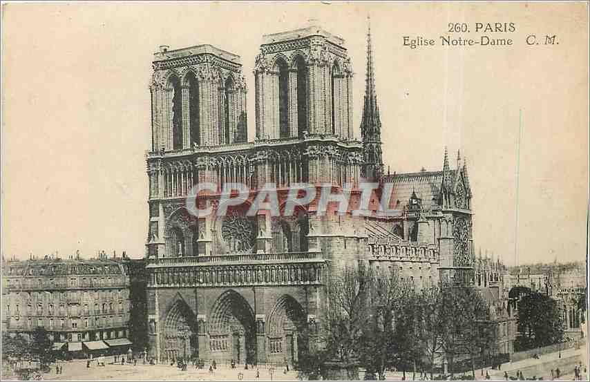 CPA Paris Eglise Notre Dame 