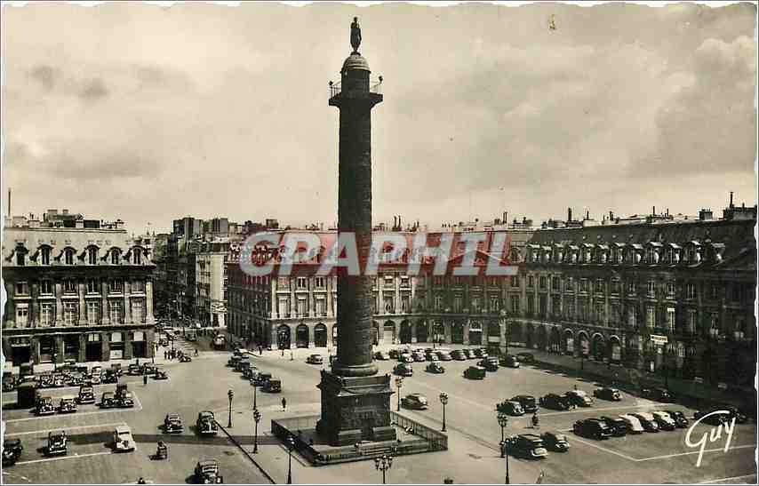 CPM Paris et ses Merveilles Place Vendome et colonne de la Grande Armee 