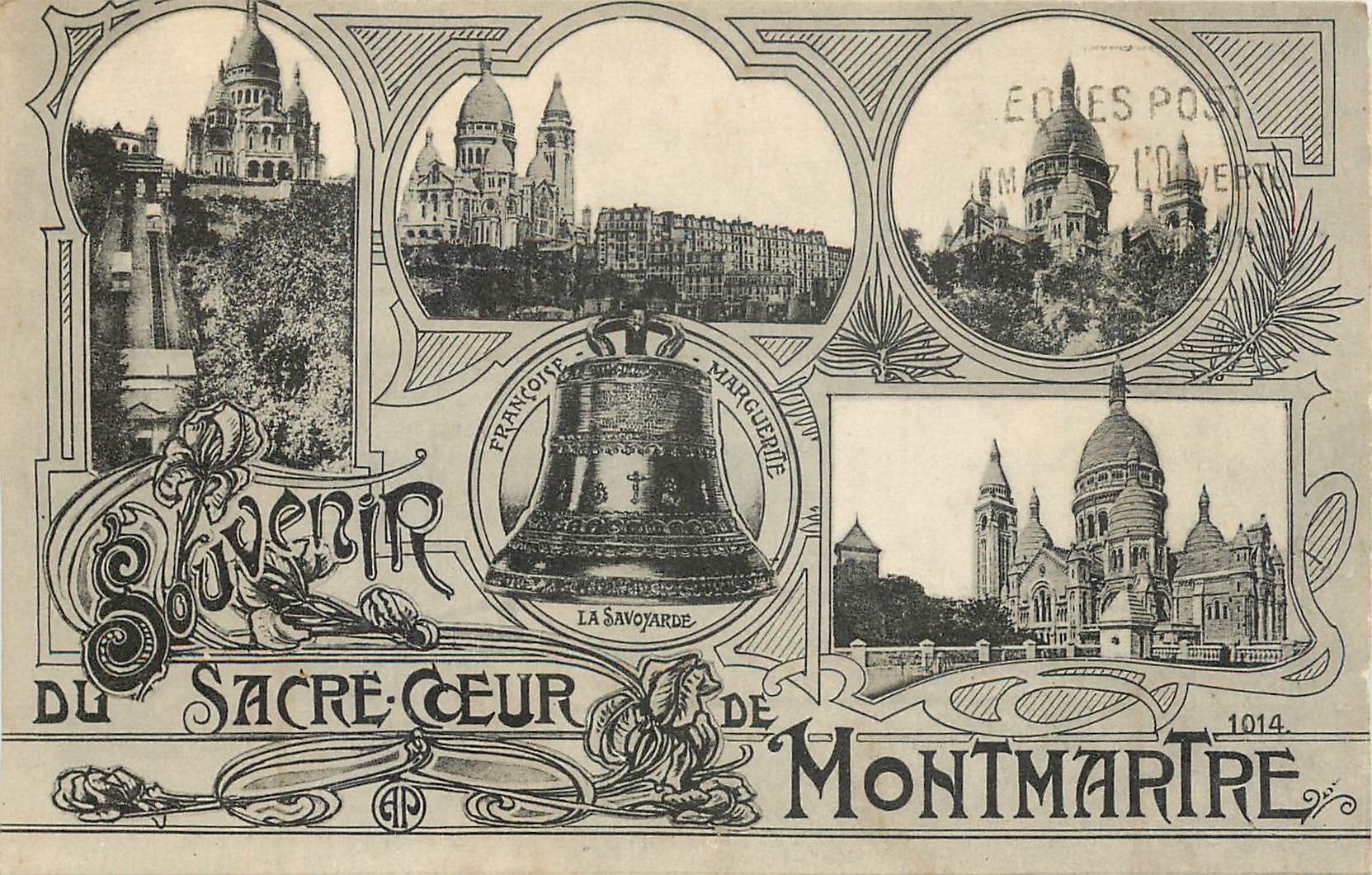 CPA Souvenir du Sacre Coeur Montmartre Paris Cloche