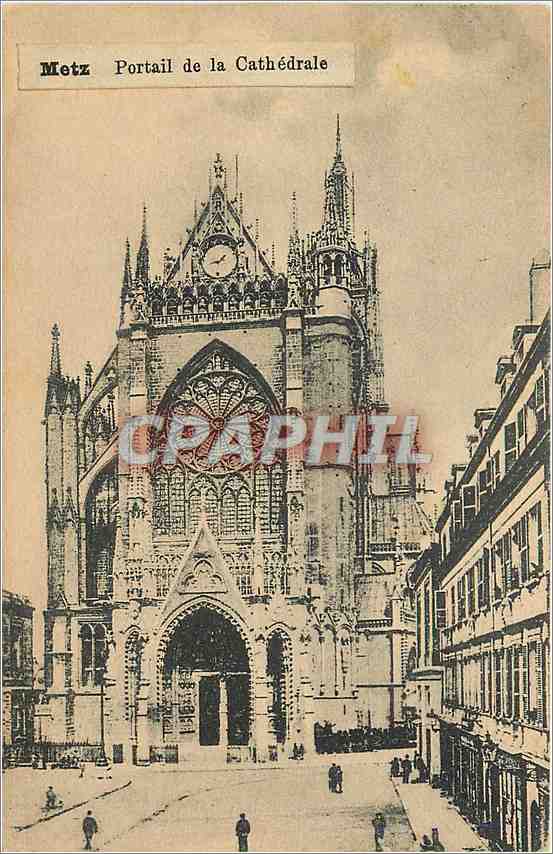 CPA Metz Portail de la Cathedrale 