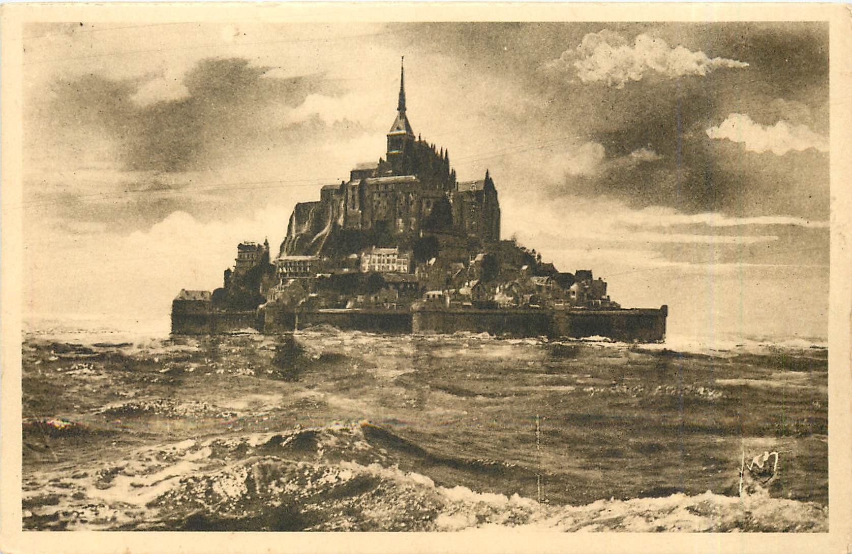 Mont-Saint-Michel — Der Berg während des Frühlingsäquinox — Les Éditions d'Art Yvan
