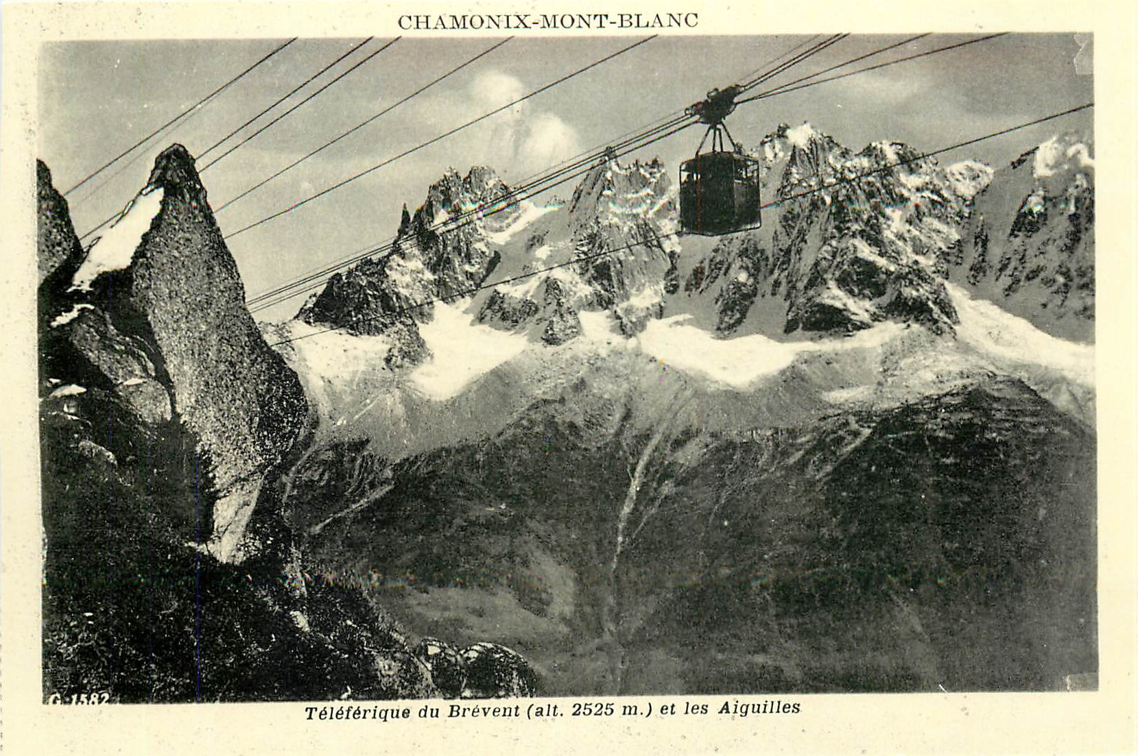 CPA Chamonix Mont Blanc Teleferique du Brevent et les Aiguilles 