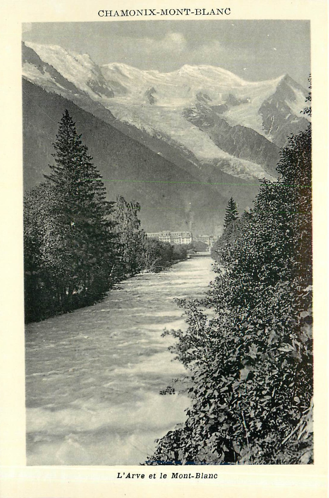 CPA Chamonix Mont Blanc L'Arve et le Mont Blanc 